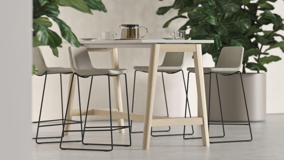 hoge tafel impressie